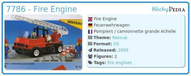 Playmobil 7786 - Fire Engine