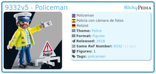 Playmobil 9332v5 - Policeman