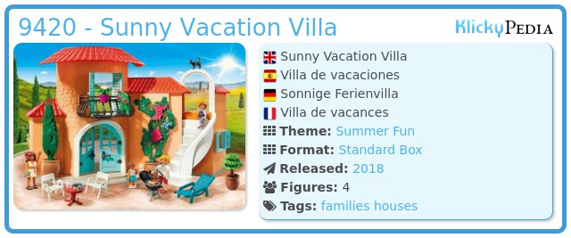 Playmobil 9420 - Sunny Vacation Villa