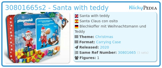 Playmobil 30801665 - Santa with teddy