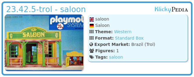 Playmobil 23.42.5-trol - saloon