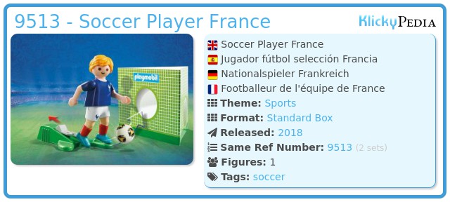 Playmobil 9513 - Soccer Player France