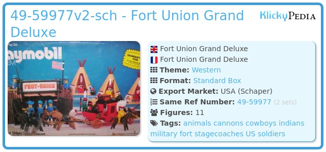 Playmobil 49-59977v1-sch - Fort Union Grand Deluxe