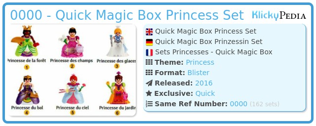 Playmobil 0000 - Quick Magic Box Princess Set