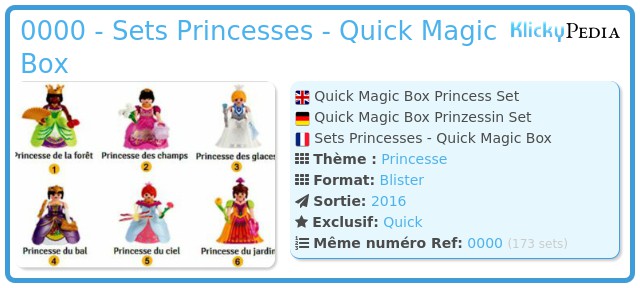 Playmobil 0000 - Sets Princesses - Quick Magic Box