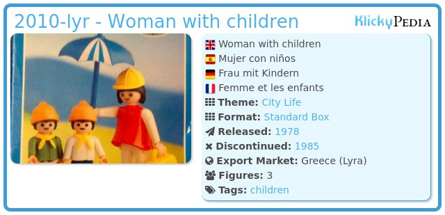 Playmobil 2010-lyr - Woman with children