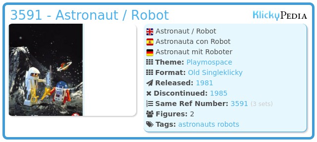 Playmobil 3591 - Astronaut / Robot