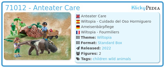 Playmobil 71012 - Anteater Care