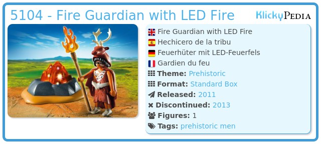 Playmobil 5104 - Fire Guardian with LED Fire