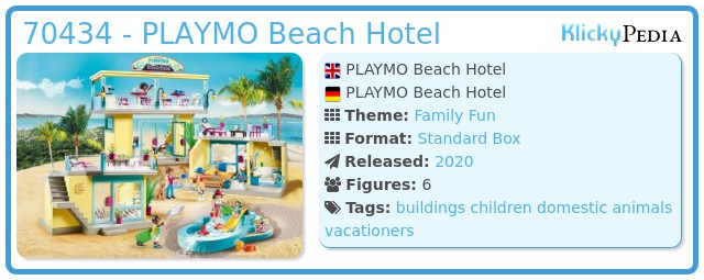 Playmobil 70434 - PLAYMO Beach Hotel