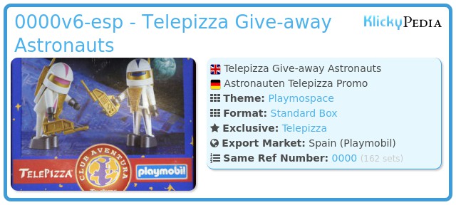 Playmobil 0000v6-esp - Telepizza Give-away Astronauts