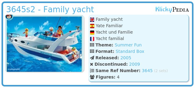 Playmobil 3645s2 - Family yacht