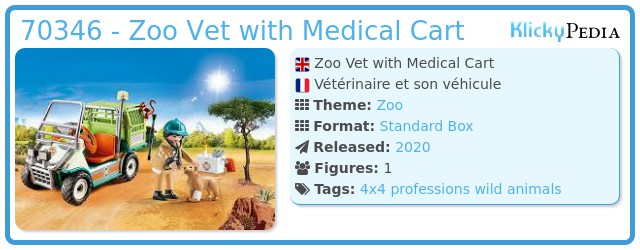 Playmobil 70346 - Zoo Vet with Medical Cart