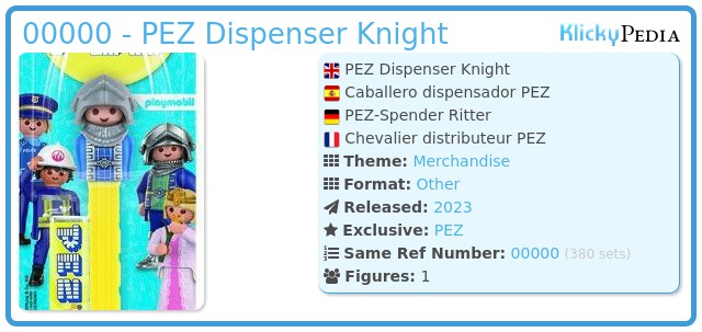 Playmobil 00000 - PEZ Dispenser Knight