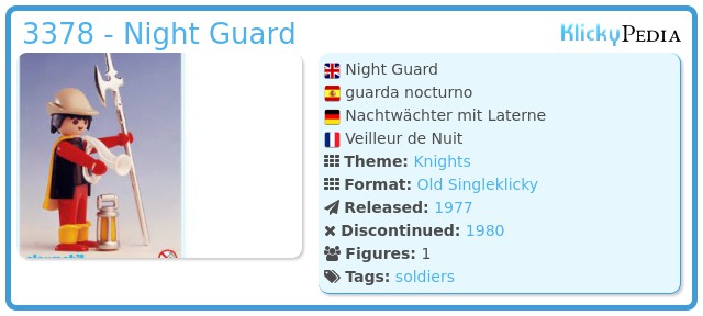 Playmobil 3378 - Night Guard