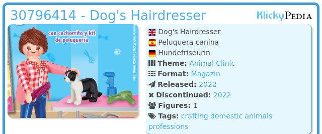 Playmobil 30796414 - Dog's Hairdresser