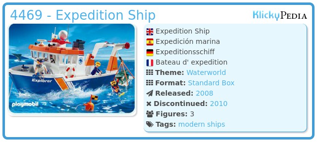 Playmobil 4469 - Expedition Ship