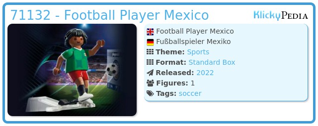 Playmobil 71132 - Football Player Mexico