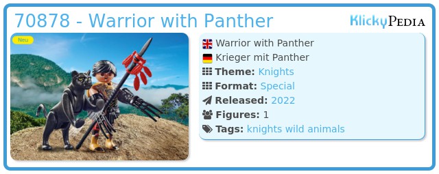 Playmobil 70878 - Warrior with Panther