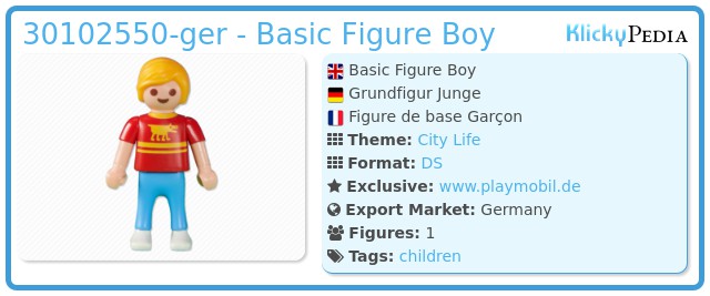 Playmobil 30102550-ger - Basic Figure Boy