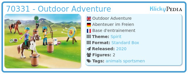 Playmobil 70331 - Outdoor Adventure