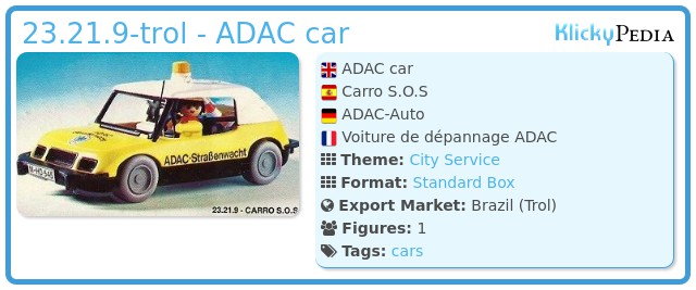 Playmobil 23.21.9-trol - ADAC car