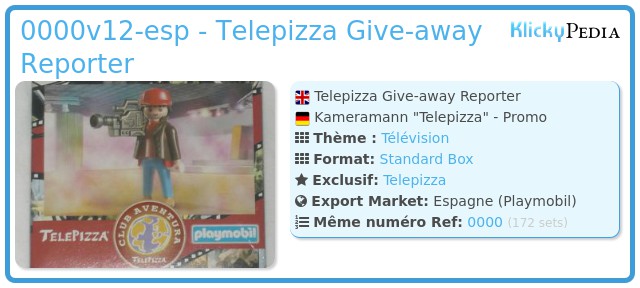 Playmobil 0000v12-esp - Telepizza Give-away Reporter
