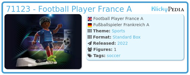 Playmobil 71123 - Football Player France A