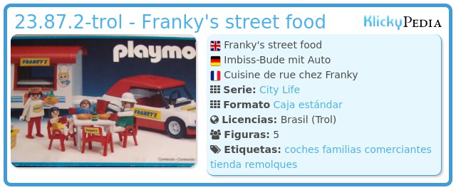 Playmobil 23.87.2-trol - Franky's street food
