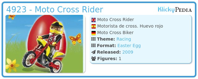 Playmobil 4923 - Moto Cross Rider