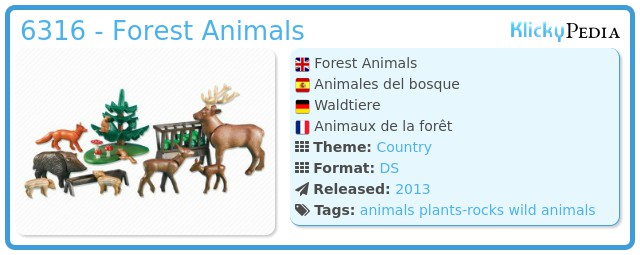 Playmobil 6316 - Forest Animals