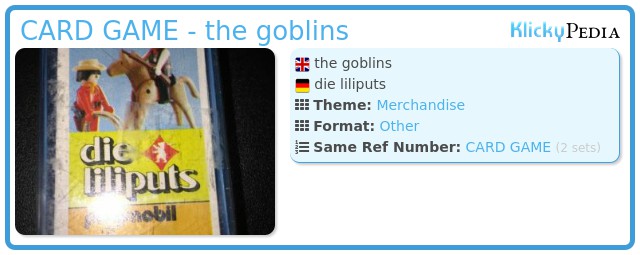 Playmobil CARD GAME - the goblins