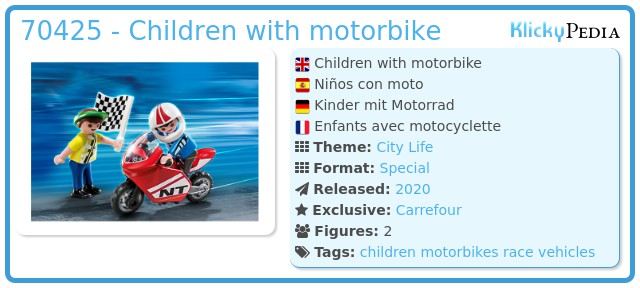 Playmobil 70425 - Children with motorbike