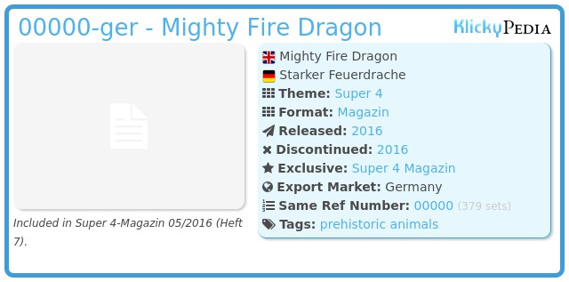 Playmobil 00000-ger - Mighty Fire Dragon