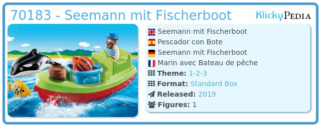 Playmobil 70183 - Seemann mit Fischerboot