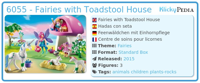 Playmobil 6055 - Fairies with Toadstool House