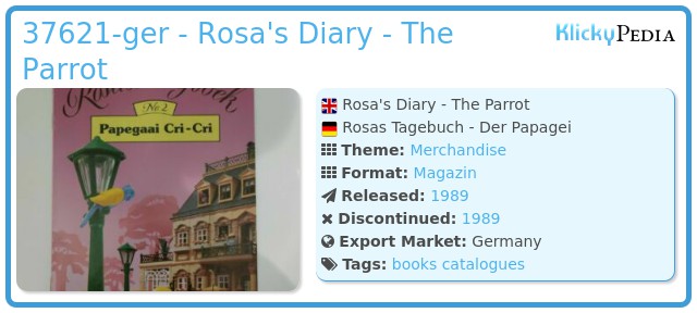 Playmobil 37621-ger - Rosa's Diary - The Parrot