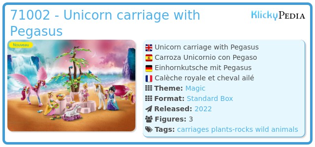 Playmobil 71002 - Unicorn carriage with Pegasus