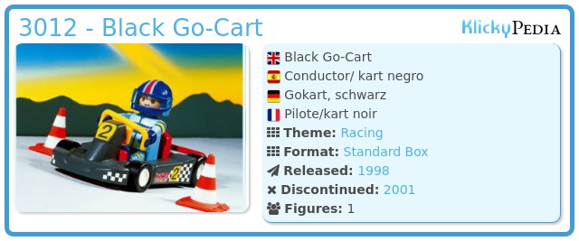 Playmobil 3012 - Black Go-Cart