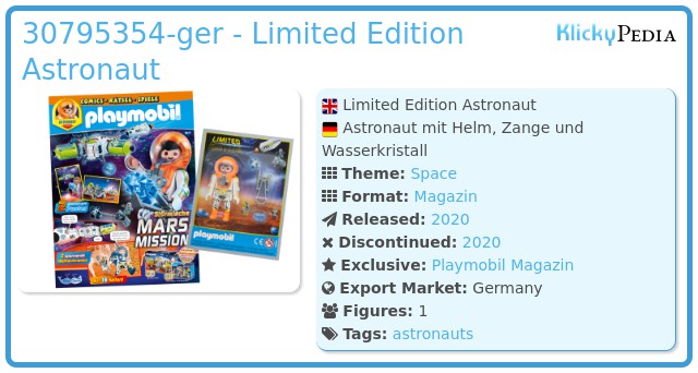 Playmobil 30795354-ger - Limited Edition Astronaut
