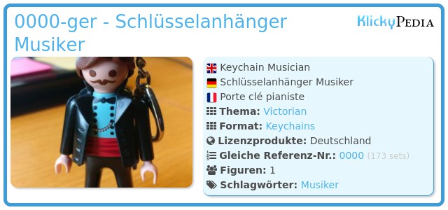 Playmobil 0000-ger - Schlüsselanhänger Musiker