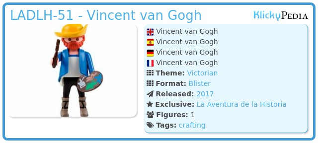 Playmobil LADLH-51 - Vincent van Gogh