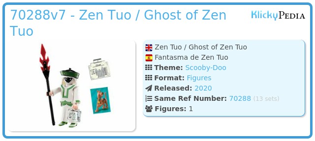 Playmobil 70288v7 - Zen Tuo / Ghost of Zen Tuo