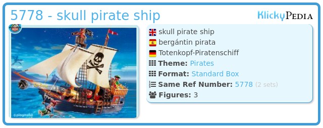 Playmobil 5778 - skull pirate ship
