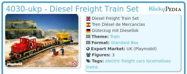 Playmobil 4030-ukp - Diesel Freight Train Set