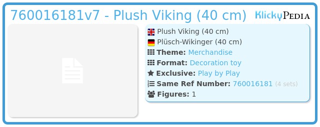 Playmobil 760016181v7 - Plush Viking (40 cm)