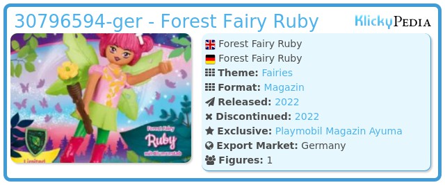 Playmobil 30796594-ger - Forrest Fairy Ruby