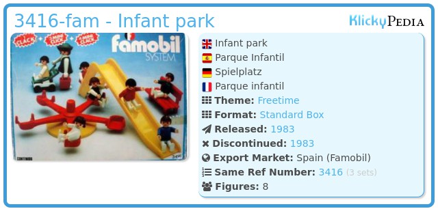 Playmobil 3416-fam - Infant park