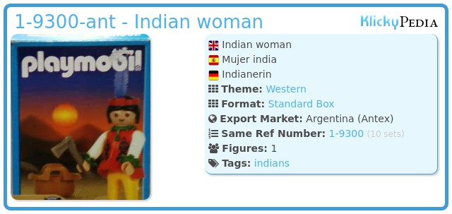 Playmobil 1-9300-ant - Indian woman