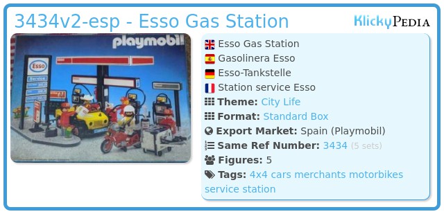 Playmobil 3434v2-esp - Esso Gas Station